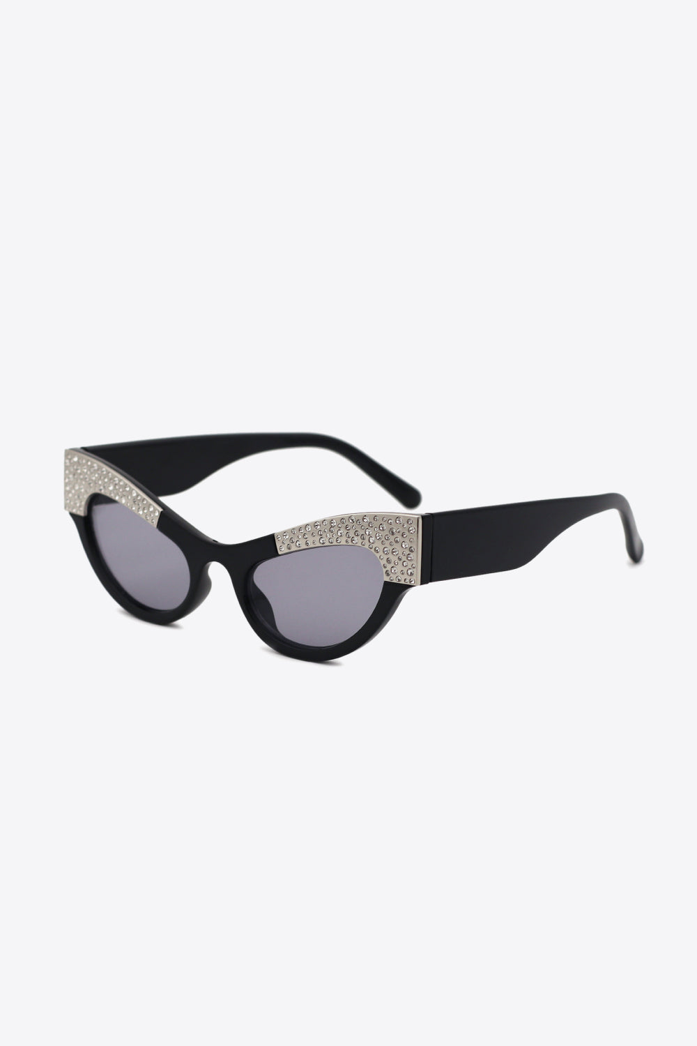 Atreoo – UV400 Rhinestone Trim Cat-Eye Sunglasses