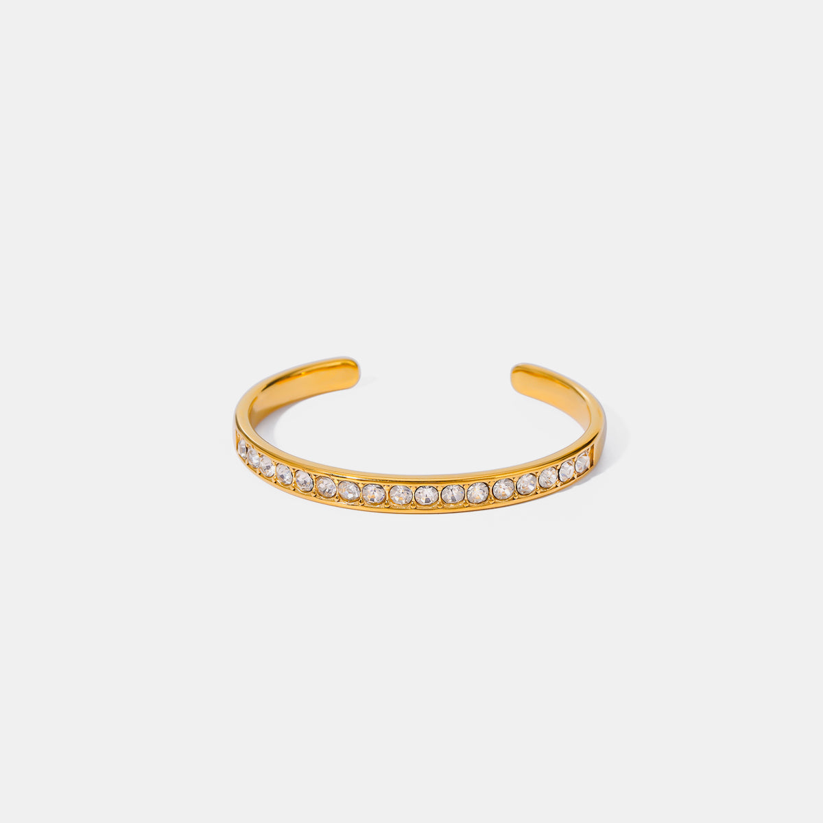 Atreoo – Stainless Steel Inlaid Zircon Bracelet