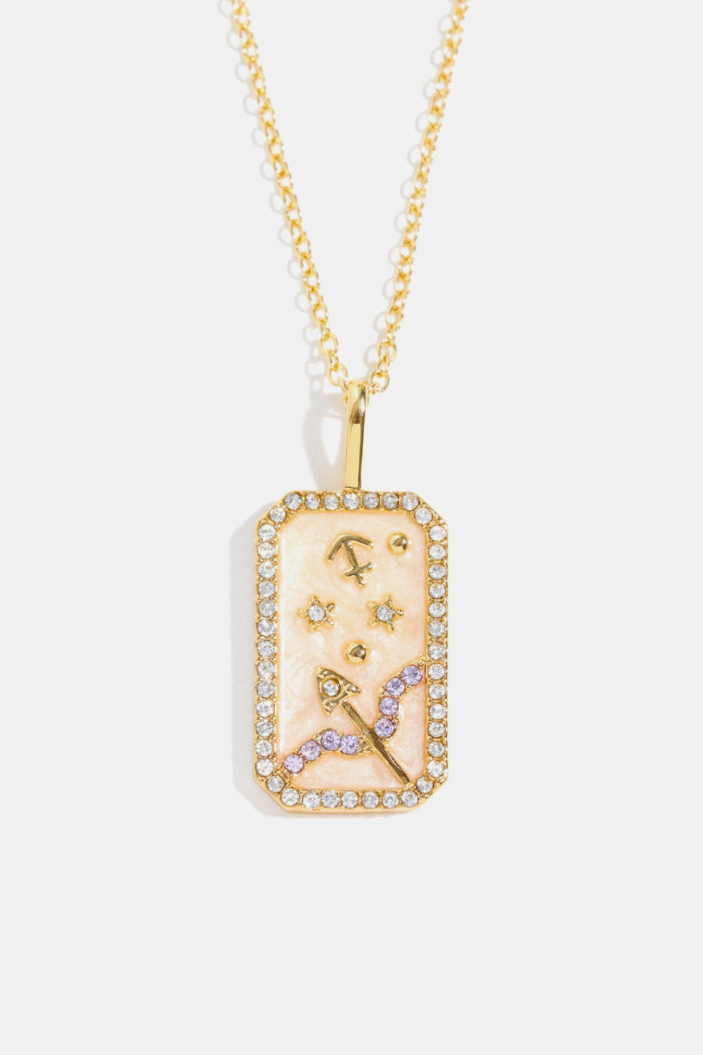 Atreoo – Rhinestone Constellation Pendant Copper Necklace