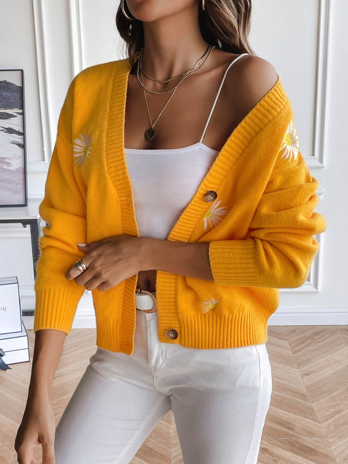 Atreoo – Floral Button Up Cardigan