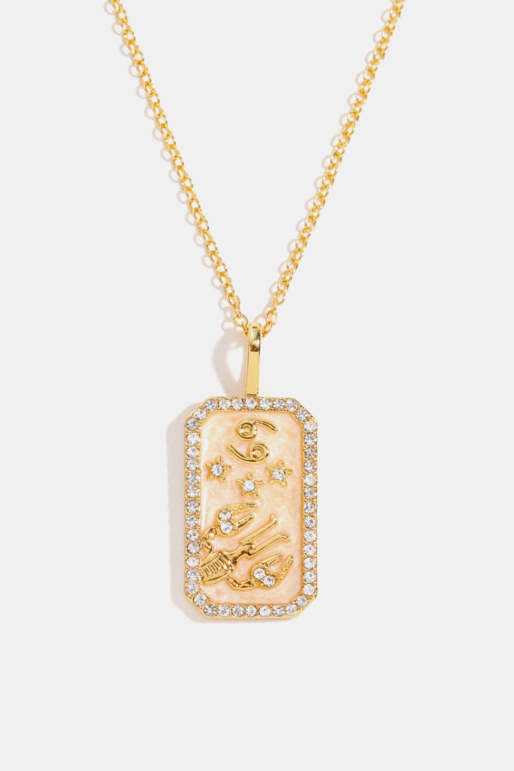 Atreoo – Rhinestone Constellation Pendant Copper Necklace