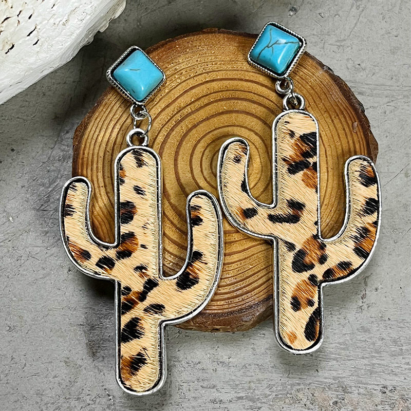 Atreoo – Turquoise Cactus Earrings