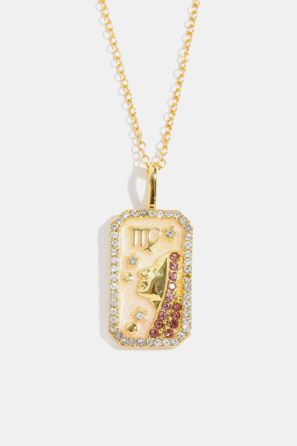 Atreoo – Rhinestone Constellation Pendant Copper Necklace