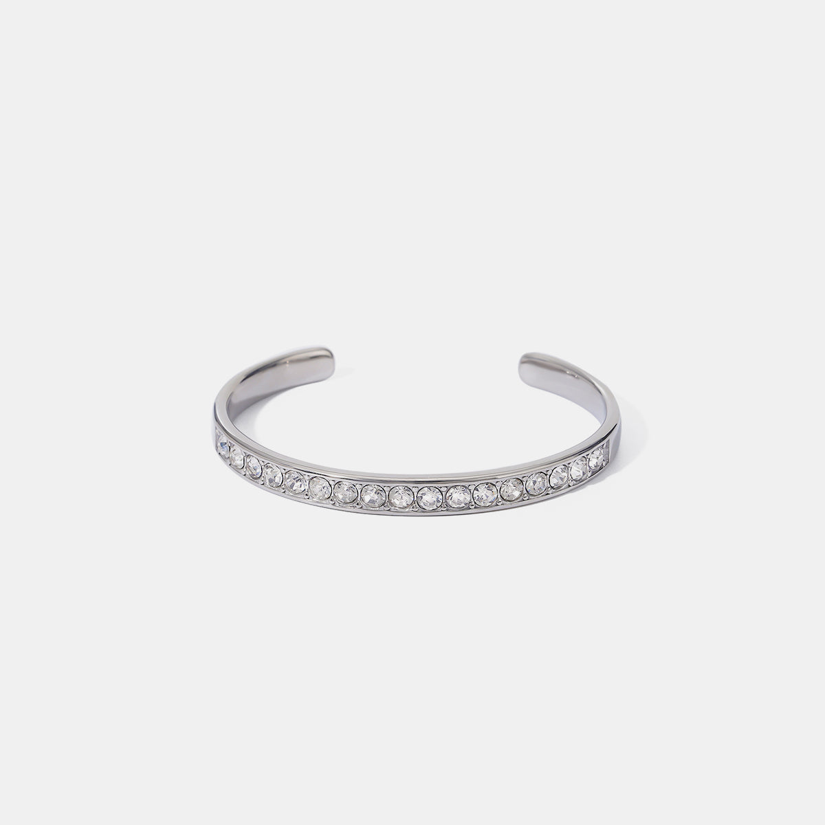 Atreoo – Stainless Steel Inlaid Zircon Bracelet